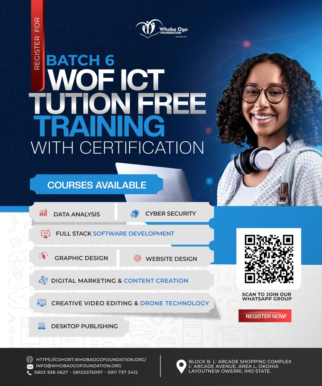 Whoba Ogo Foundation – WOF ICT Tuition Free Training